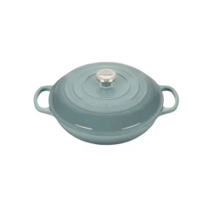 Evolution, tegame basso 30 cm in ghisa - sea salt Esclusivo