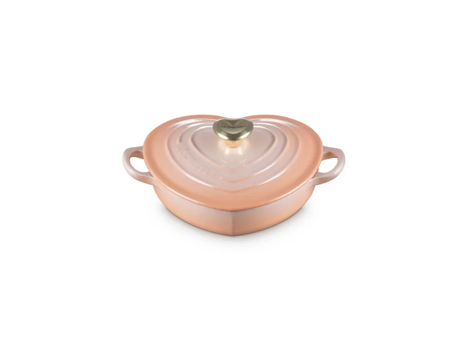Tegame basso a cuore in ghisa vetrificata 20 cm - pesca Reso Gratuito