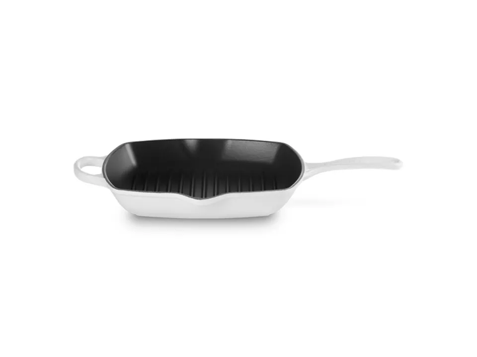 Evolution, bistecchiera skillet quadrata in ghisa vetrificata 26 cm - bianco Vendita Finale