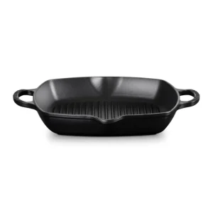 Evolution, grill quadrato in ghisa vetrificata 34,5 cm - nero Pagamento Sicuro