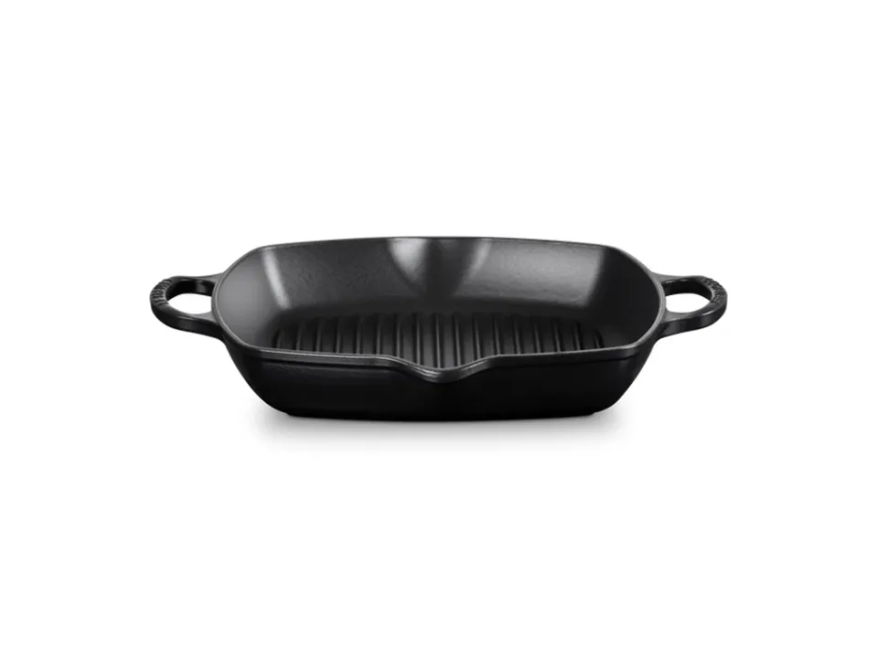 Evolution, grill quadrato in ghisa vetrificata 34,5 cm - nero Pagamento Sicuro