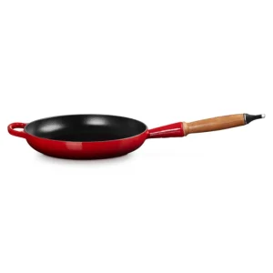 Evolution, padella con manico in legno in ghisa vetrificata 24 cm - ciliegia Promozione