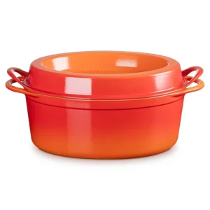 Solo Oggi Doufeu ovale in ghisa vetrificata - arancio