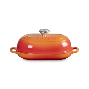 Prezzo Basso Cocotte ovale per pane in ghisa vetrificata 29 cm - arancio