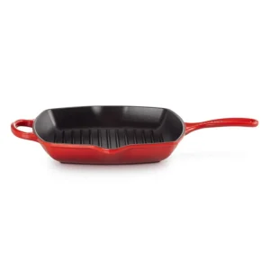Subito Disponibile Evolution, bistecchiera skillet quadrata in ghisa vetrificata 26 cm - ciliegia