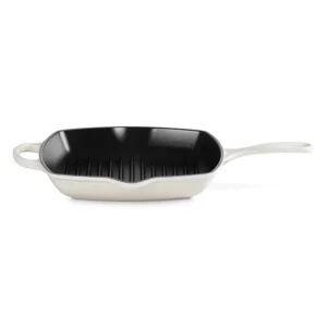 Offerta Limitata Evolution, bistecchiera skillet quadrata in ghisa vetrificata 26 cm - meringue