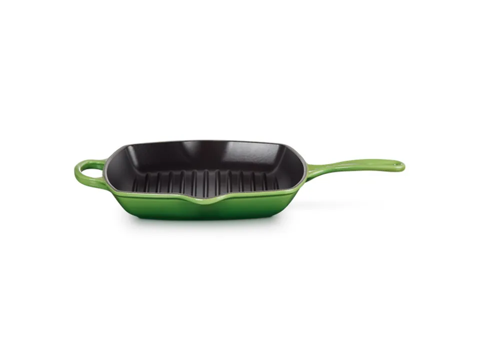 Evolution, bistecchiera skillet quadrata in ghisa vetrificata 26 cm - verde bamboo Compra Online