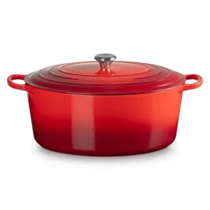 Subito Disponibile Evolution, cocotte ovale 40 cm in ghisa vetrificata - ciliegia