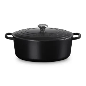 Evolution, cocotte ovale 33 cm in ghisa vetrificata - nero matt Compra Online