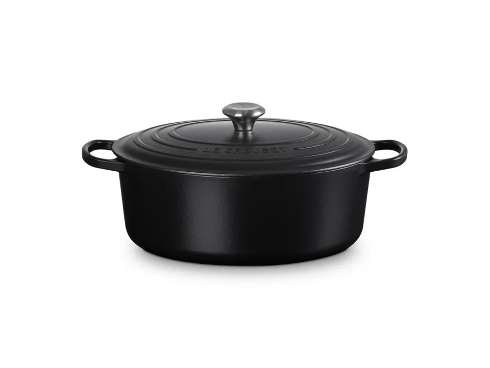 Evolution, cocotte ovale 33 cm in ghisa vetrificata - nero matt Compra Online