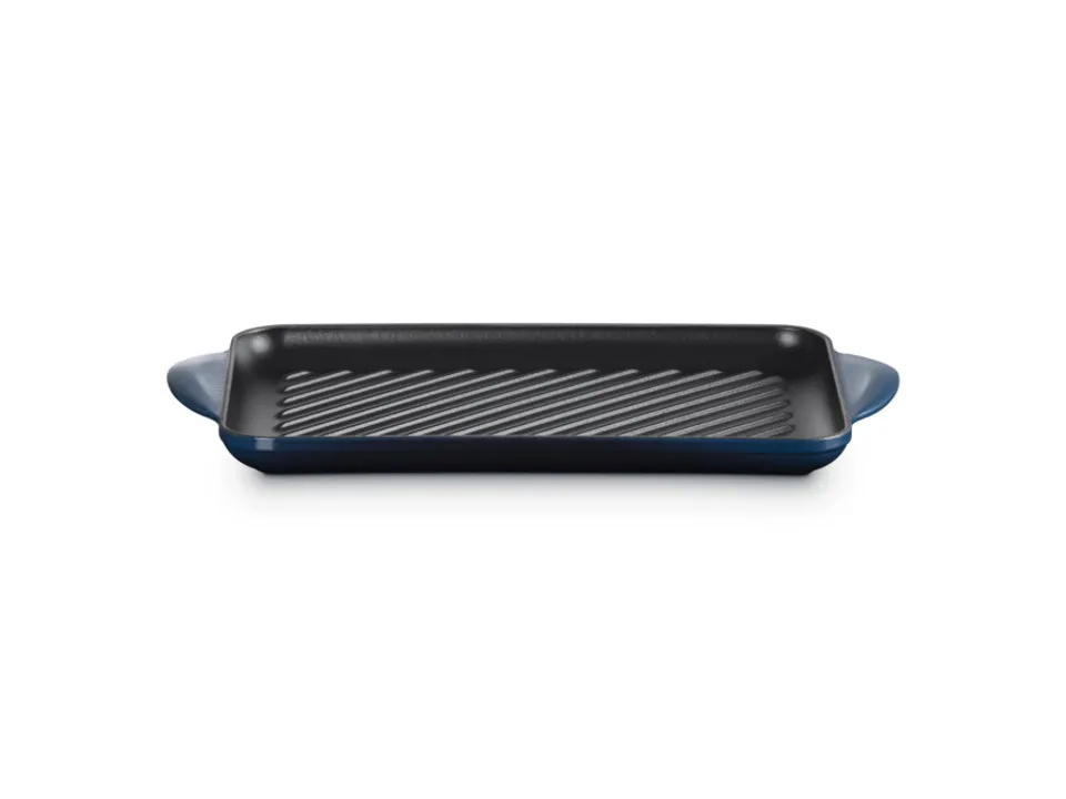 Esclusivo Tradition, grill rettangolare 32x22 cm in ghisa vetrificata - nuit