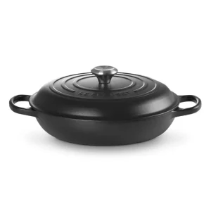 Evolution, tegame basso rotondo 28 cm in ghisa vetrificata - nero Esclusivo