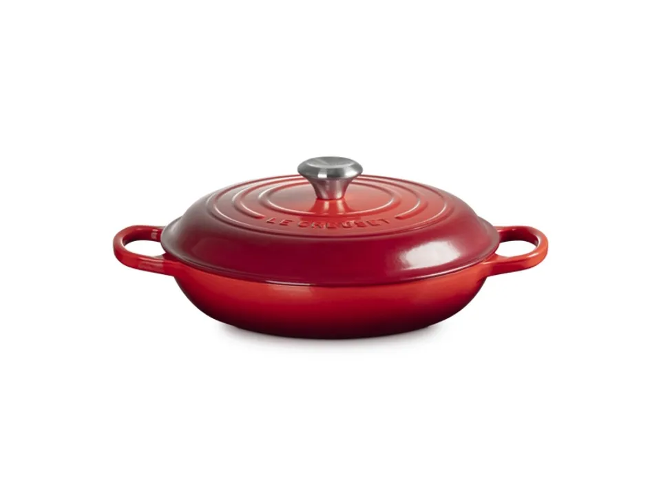 Prezzo Conveniente Evolution, tegame basso rotondo 28 cm in ghisa vetrificata - ciliegia