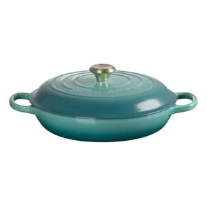 Evolution, tegame basso rotondo 28 cm in ghisa vetrificata - blu riviera Ultima Occasione