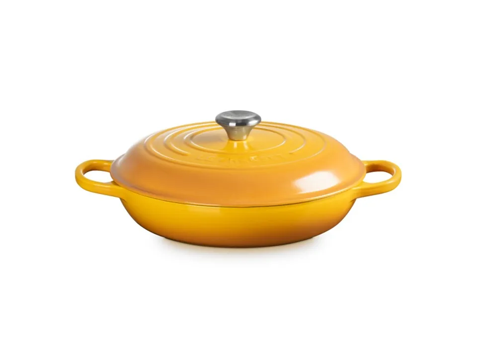 Prezzo Di Fabbrica Evolution, tegame basso rotondo 28 cm in ghisa vetrificata - nectar