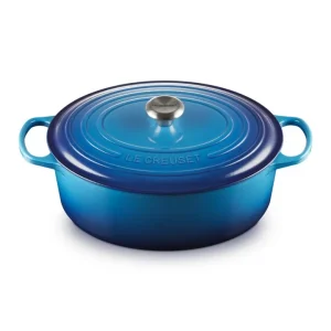Promozione Evolution, cocotte ovale 33 cm in ghisa vetrificata - azure blu