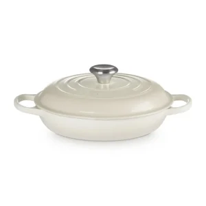 Evolution, tegame basso rotondo 28 cm in ghisa vetrificata - meringue Saldi