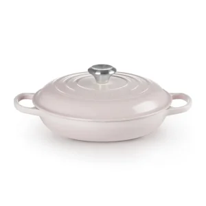 Evolution, tegame basso rotondo 28 cm in ghisa vetrificata - shell pink Affare