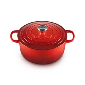 Non Perdere Evolution, cocotte rotonda 26 cm in ghisa vetrificata - ciliegia