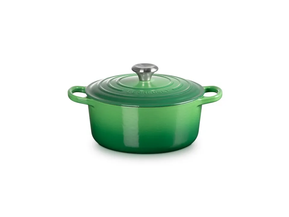 Compra Online Evolution, cocotte rotonda 24 cm in ghisa vetrificata - bamboo