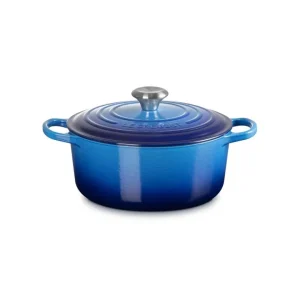Evolution, cocotte rotonda 24 cm in ghisa vetrificata - azure blu Miglior Prezzo