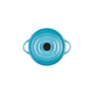 Mini cocotte rotonda in gres vetrificato 10 cm - blu caribe Ordina Subito