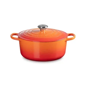 Economico Evolution, cocotte rotonda 26 cm in ghisa vetrificata - arancio