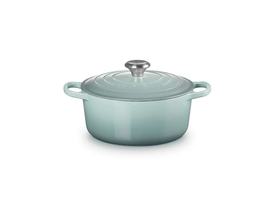 Miglior Prezzo Evolution, cocotte rotonda 24 cm in ghisa vetrificata - sea salt