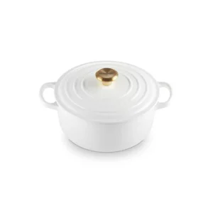Evolution, cocotte rotonda 20 cm in ghisa vetrificata - bianco Economico
