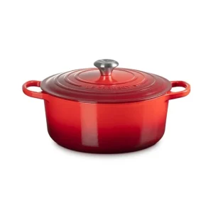 Prezzo Basso Evolution, cocotte rotonda 28 cm in ghisa vetrificata - ciliegia
