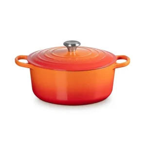 Evolution, cocotte rotonda 28 cm in ghisa vetrificata - arancio Prezzo Basso