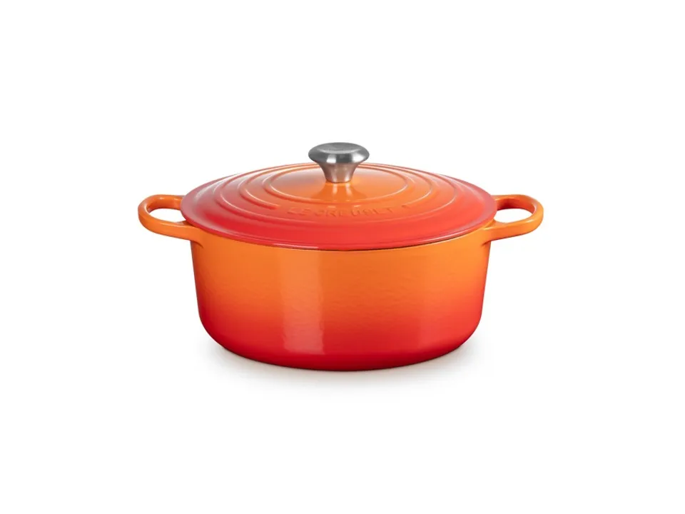 Evolution, cocotte rotonda 28 cm in ghisa vetrificata - arancio Prezzo Basso