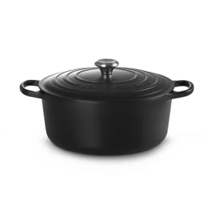 Evolution, cocotte rotonda 30 cm in ghisa vetrificata - nero Offerta Speciale