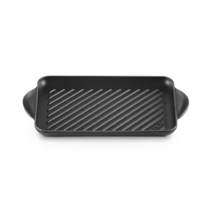 Tradition, grill rettangolare 32x22 cm in ghisa vetrificata - nero matt Compra Online