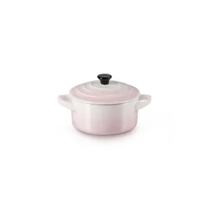 Non Perdere Mini cocotte rotonda in gres vetrificato 10 cm - shell pink