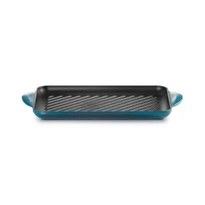 Tradition, grill rettangolare 32x22 cm in ghisa vetrificata - deep teal Bestseller
