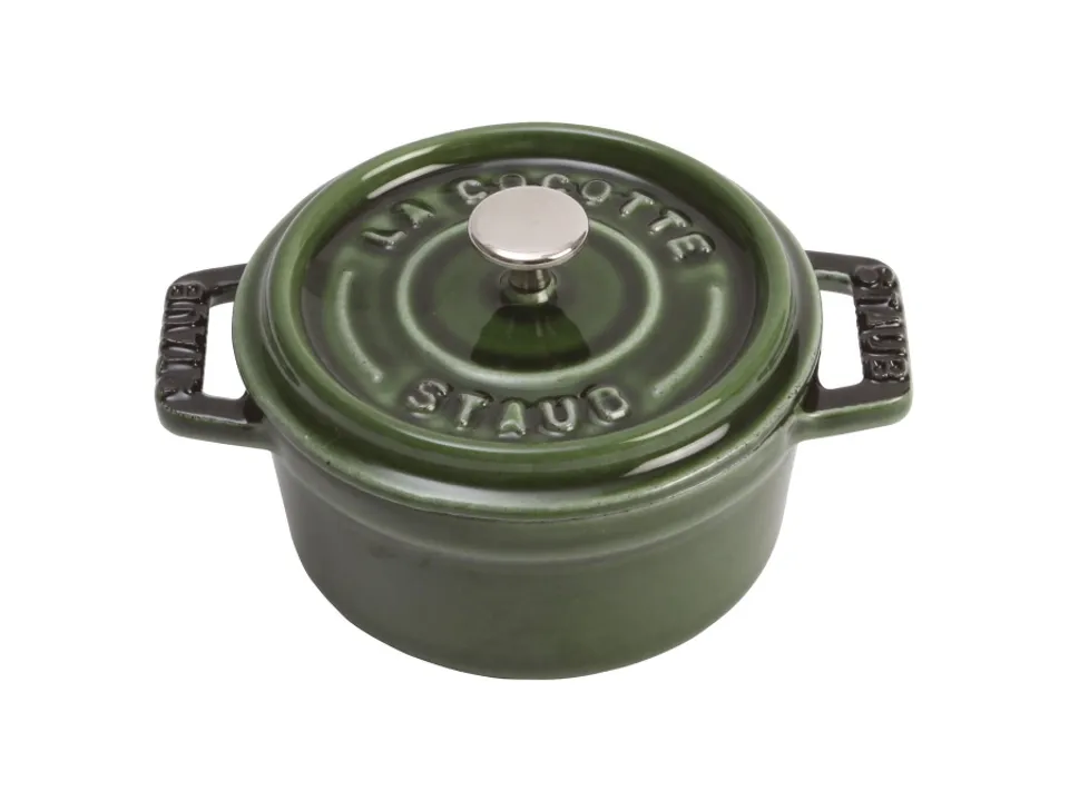 Mini cocotte verde basilico, ø 10 cm Soddisfatti O Rimborsati