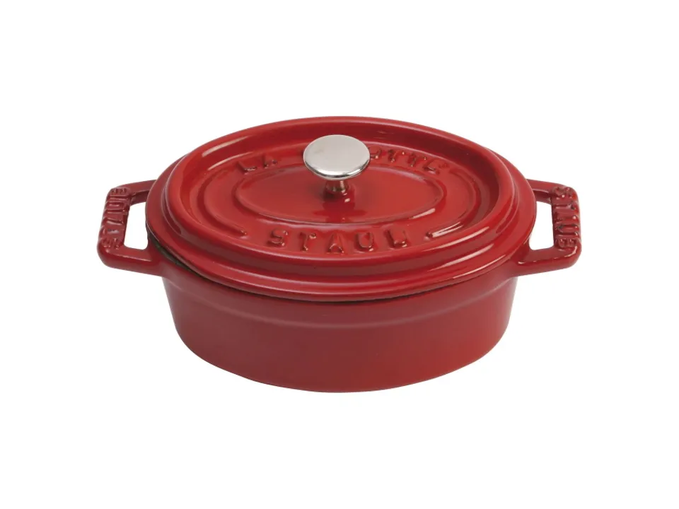Soddisfatti O Rimborsati Mini cocotte ovale rosso ciliegia, 11 cm