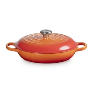 Consegna Rapida Evolution, tegame basso rotondo 28 cm in ghisa vetrificata - arancio