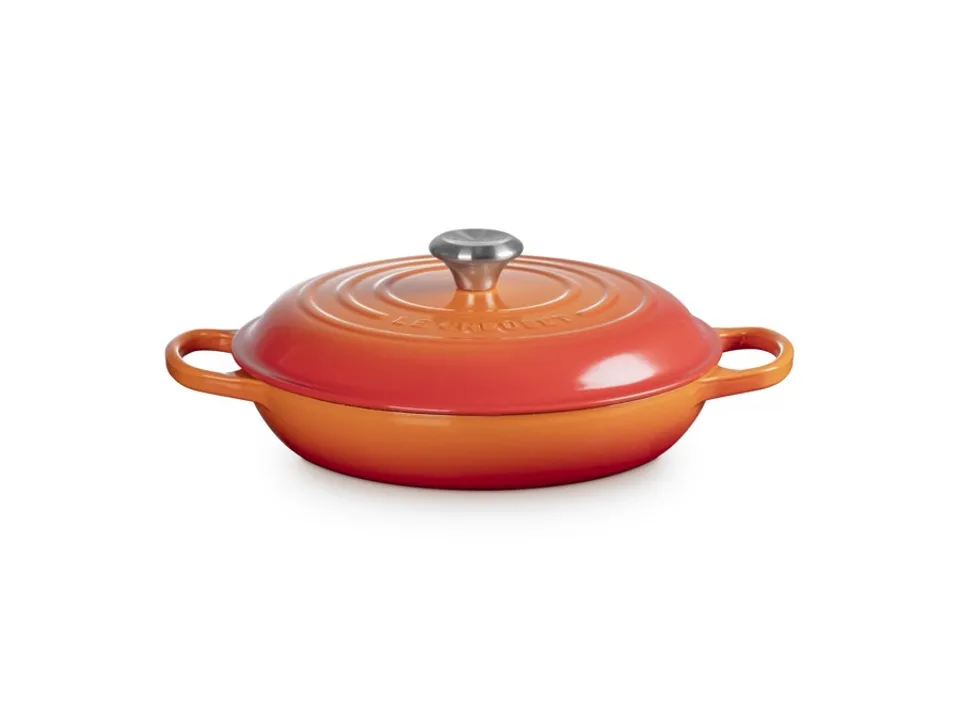 Consegna Rapida Evolution, tegame basso rotondo 28 cm in ghisa vetrificata - arancio