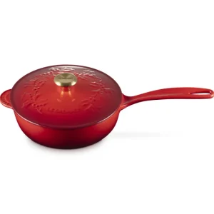 Novità Holly, casseruola con manico lungo in ghisa vetrificata 21 cm - ciliegia