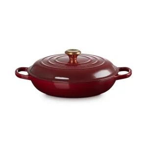 Evolution, tegame basso 30 cm in ghisa - garnet Ultima Occasione