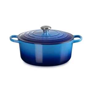 Evolution, cocotte rotonda 28 cm in ghisa vetrificata - azure blu Spedizione Espresso