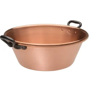 Bacinella marmellata in rame con manici in ghisa, ø 40 cm A Buon Prezzo