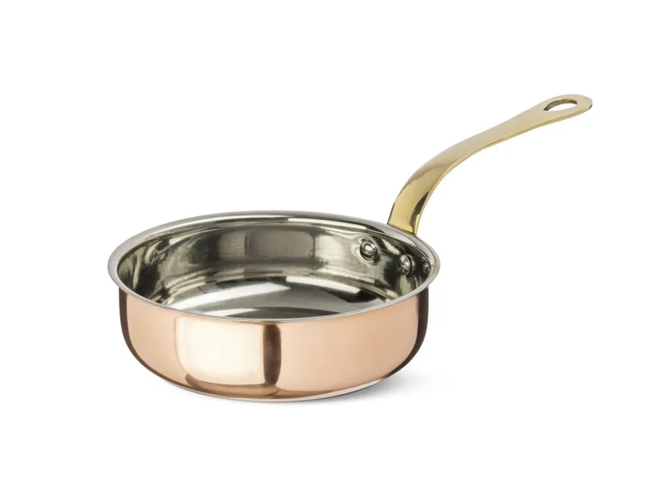 Taste, padella 1 manico in rame/acciaio ø15,5xh4 cm Professionale