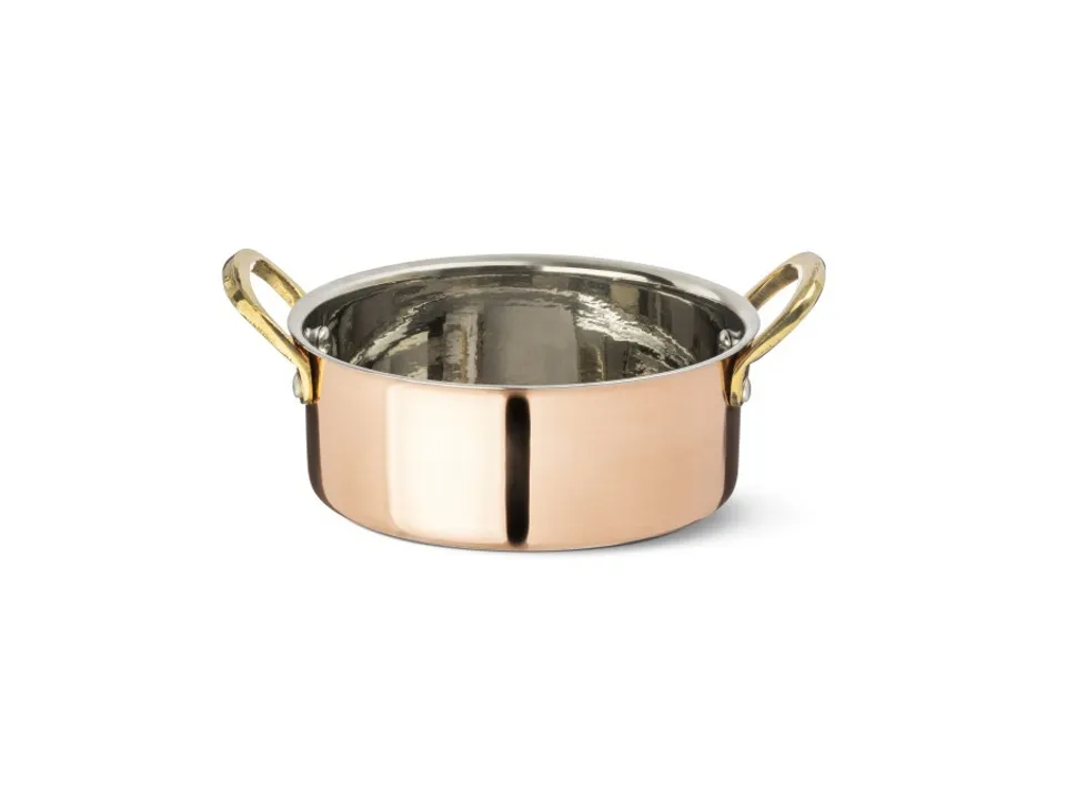 Occasione Taste, casseruola in rame/acciaio ø14xh5 cm