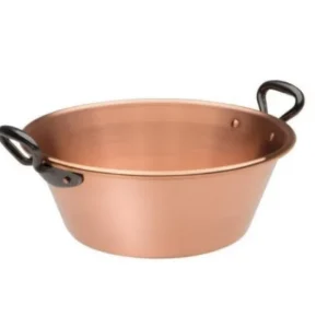 Bacinella marmellata in rame con manici in ghisa, ø 26 cm Soddisfatti O Rimborsati