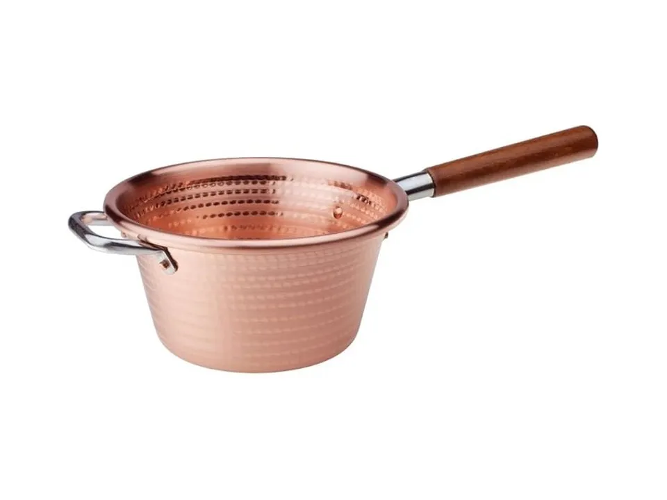 Paiolo con manico in legno e maniglie inox, ø 20 cm Prezzo Di Fabbrica