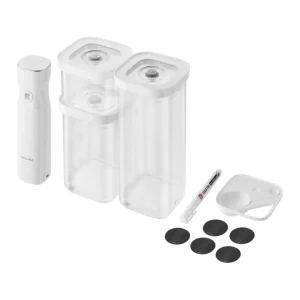 A Buon Prezzo Fresh & save, cube starter set per sottovuoto, s / 6-pz., transparente-bianco