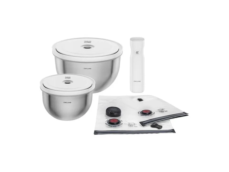 Compra Online Fresh & save, set sottovuoto, in acciaio, grigio